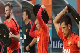 Chùm ảnh các cầu thủ M.U hành xác trên đất Mỹ