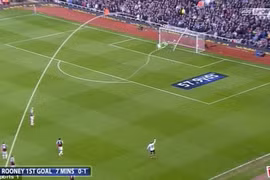 Lập siêu phẩm vào lưới West Ham, Rooney được đưa lên “mây xanh”