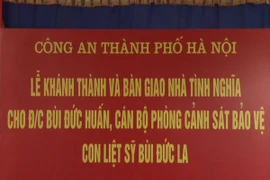 Khánh thành nhà tình nghĩa tặng gia đình liệt sỹ