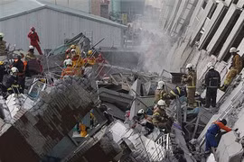 Kết thúc tìm kiếm nạn nhân trong vụ động đất ở Đài Loan