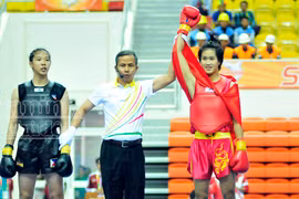 Tuyển wushu Việt Nam “giật” liền 2 HCV chỉ trong 15 phút