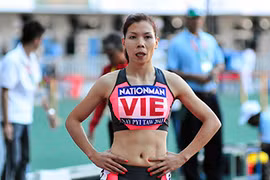 Vũ Thị Hương tranh huy chương 200m nữ ASIAD 2014
