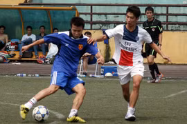 Hấp dẫn giải bóng đá Công đoàn CATP Hà Nội 2014