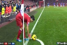 Cảnh sát vào cuộc điều tra vụ Suarez bị CĐV ném đồng xu