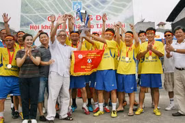 Đội bóng Báo ANTĐ bảo vệ thành công chức vô địch