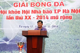 Khai mạc Giải bóng đá Hội khỏe Hội Nhà báo TP Hà Nội 2014