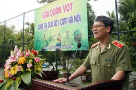 Sôi nổi giải Quần vợt Khối An ninh CATP Hà Nội