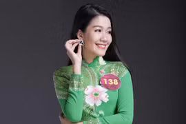 Ứng viên "Người đẹp xứ Dừa" rạng ngời với áo dài 