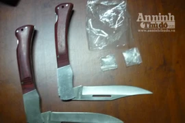 Vừa mang ma túy, vừa dắt dao găm