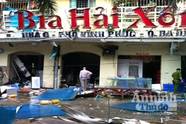 Nổ lớn ở nhà hàng Bia Hải xồm