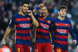 Messi, Neymar và Suarez phá kỷ lục ghi bàn cho Barcelona