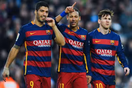 Messi, Neymar và Suarez phá kỷ lục ghi bàn cho Barcelona