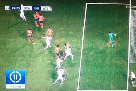 Ramos ghi bàn thắng trong tình huống việt vị