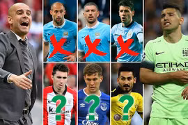 Lộ diện những gương mặt sắp bị Guardiola đẩy khỏi Man City 