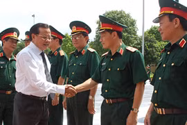 Bí thư Thành ủy Phạm Quang Nghị thăm Học viện Quốc phòng 