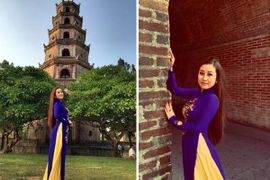 MC Kim Trang khoe vẻ đẹp dịu dàng ở cố đô Huế