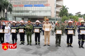 Diễn tập phương án PCCC và CNCH tại Học viện CSND