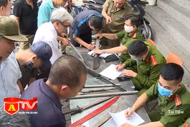 Công an Hà Nội thu hồi hàng nghìn vũ khí, vật liệu nổ