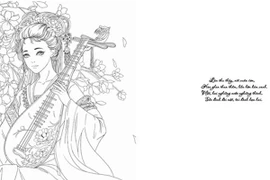 Truyện Kiều vào sách tô màu