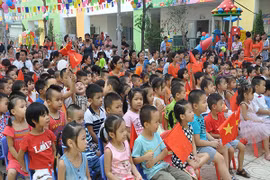 Hân hoan trong lễ tựu trường