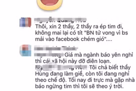 Yêu cầu xử lý nghiêm bác sĩ mạt sát nhà báo trên facebook