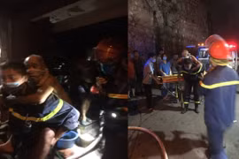 Kịp thời giải cứu 2 người mắc kẹt trong đám cháy ở khu phố cổ