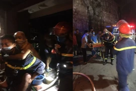 Kịp thời giải cứu 2 người mắc kẹt trong đám cháy ở khu phố cổ