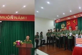 Nghĩa tình của Công an quận Hà Đông gửi tặng đồng bào miền Trung