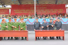 Hơn 2.000 tân học viên các trường Công an nhân dân được huấn luyện đầu khóa 