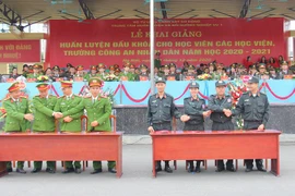 Hơn 2.000 tân học viên các trường Công an nhân dân được huấn luyện đầu khóa 