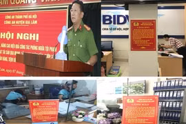 Huyện Gia Lâm (Hà Nội): 100% cơ sở giao dịch Ngân hàng đã được trang bị thông tin cảnh báo tội phạm