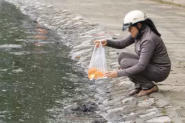 Chùm ảnh: "Táo quân" lên trời, nilon ở lại