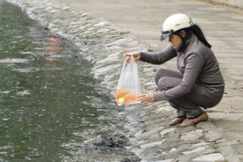 Chùm ảnh: "Táo quân" lên trời, nilon ở lại