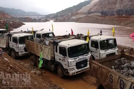 Ngăn sông đợt I- Nhà máy Thuỷ điện Lai Châu