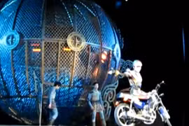 Kỳ thú xiếc mô-tô Trung Quốc