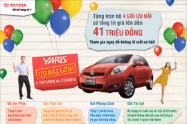 Tặng gói ưu đãi 40 triệu đồng khi mua xe Yaris E