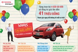 Tặng gói ưu đãi 40 triệu đồng khi mua xe Yaris E