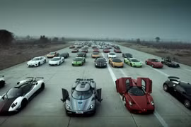 Choáng với “cuộc đua siêu xe” của dân chơi Trung Quốc