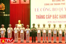 Gần 6.000 cán bộ, chiến sĩ CATP Hà Nội thăng cấp bậc hàm năm 2022