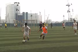 Sôi nổi giải bóng đá giao hữu lực lượng Cảnh sát QLHC về TTXH