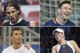 Nadal, Messi và Ronaldo là những ngôi sao được tìm kiếm nhiều nhất trên Yahoo