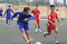 Hình ảnh vòng 1/8 và lịch thi đấu Tứ kết giải Bóng đá học sinh THPT Hà Nội