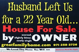 Dùng scandal ngoại tình của chồng để quảng cáo bán nhà