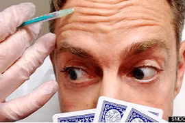 Quảng cáo tiêm Botox để giữ mặt lạnh khi đánh bạc