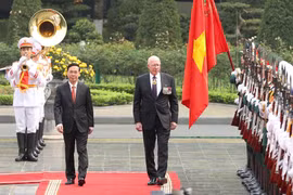 Những hình ảnh Chủ tịch nước Võ Văn Thưởng đón Toàn quyền Australia David Hurley