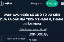 Cục CSGT hướng dẫn thao tác đấu giá biển số ô tô trên không gian mạng