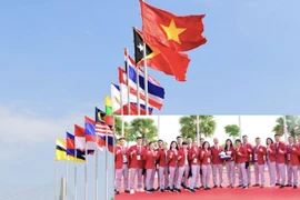 Quốc kỳ Việt Nam tung bay tại SEA Games 32