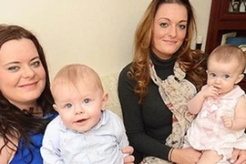 Đôi bạn thân sinh con cùng một ngày