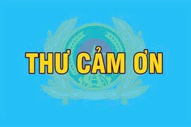 Thư cảm ơn của Đảng ủy Công an Trung ương, Bộ Công an