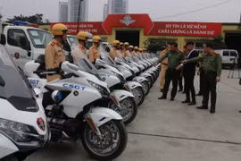 Trang cấp phương tiện, thiết bị kỹ thuật cho lực lượng Cảnh sát giao thông Công an Hà Nội